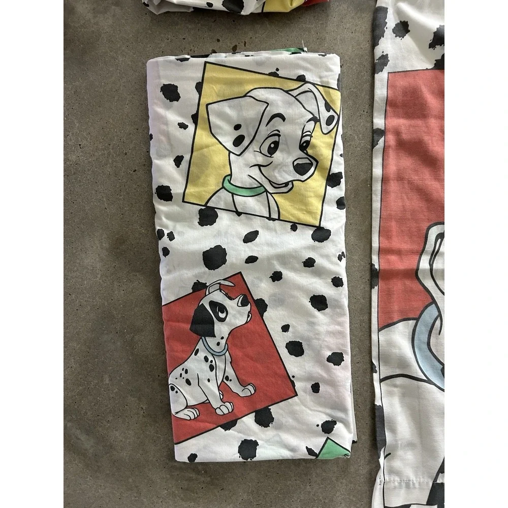 Vintage Disney‎ 101 Dalmatians Full Comforter Fitted Sheet Pillowcases
